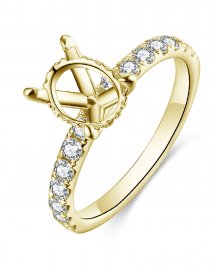 OVAL SEMI MOUNT DIAMOND ENGAGEMENT RING (TR4734)